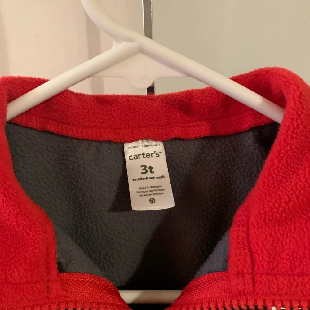 Carters Fleece 3/4 Zipper Size 3T